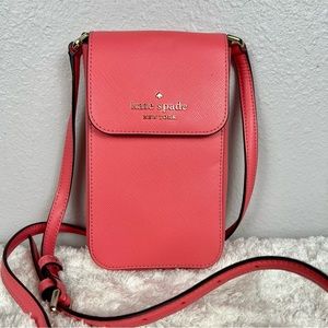 Kate Spade Staci Crossbody Phone Case • Garden Pink